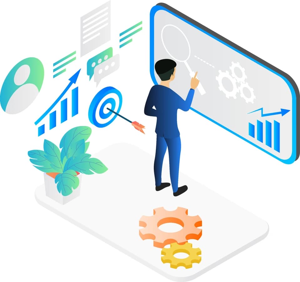 Advanced website analytics dashboard showing performance metrics